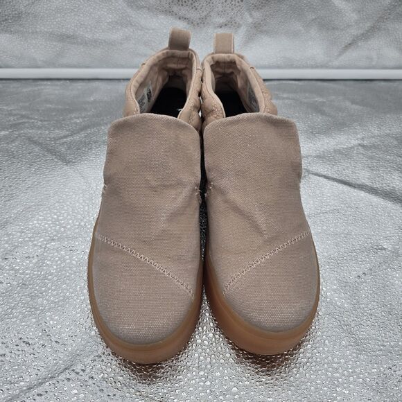 Toms Paxton Rose Pink Taupe Slip-on Chukka High Top Sneaker Booties Size 7.5 - Picture 2 of 8